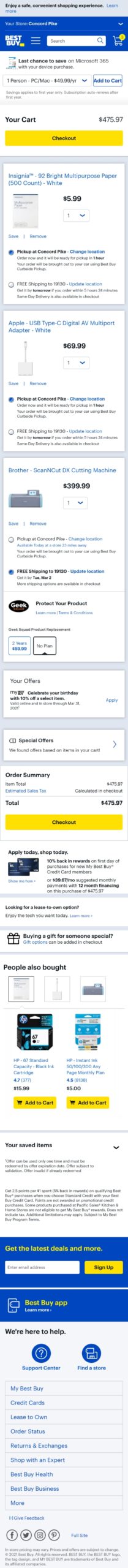 bestbuy cart page mobile scaled