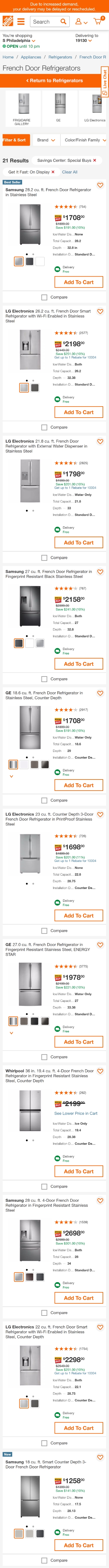 homedepot shop by store mobile