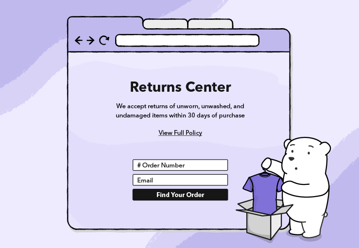 Return Center Page