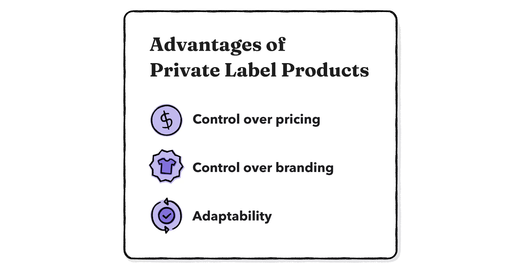 Private labels advantages