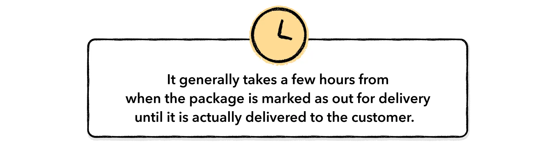 delivery time for packages with out for delivery status