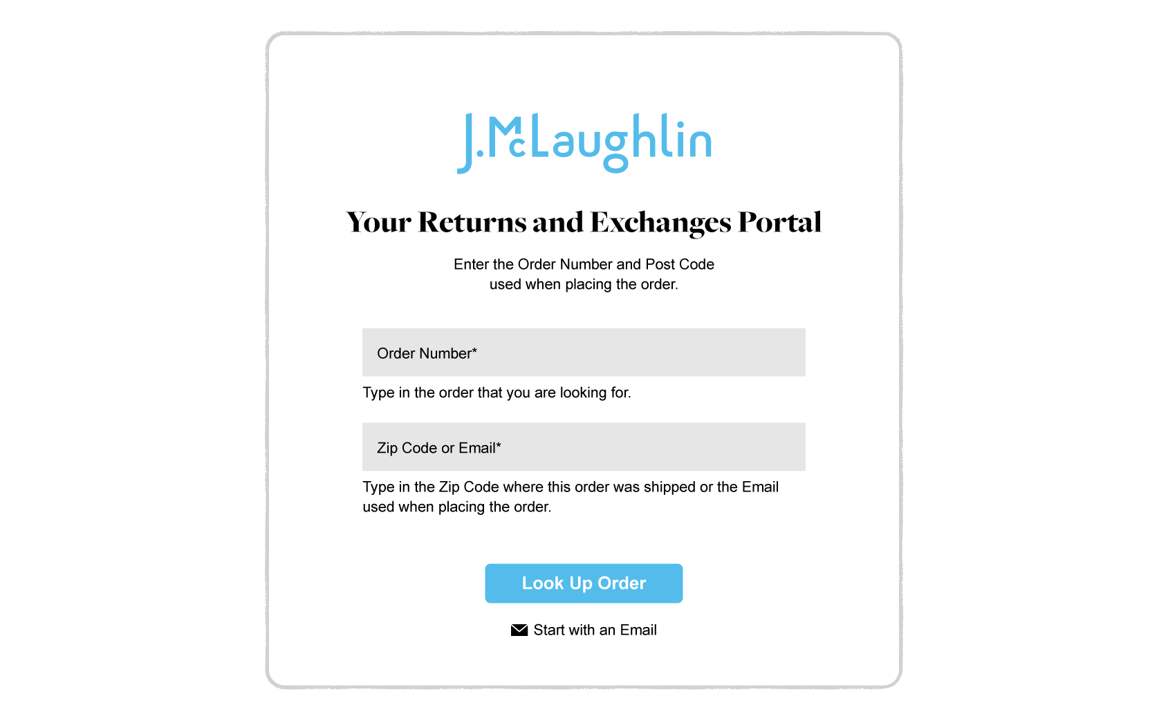 self-service return portal