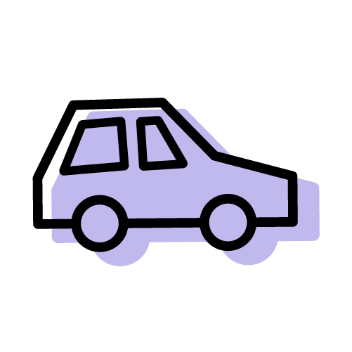 car icon purple