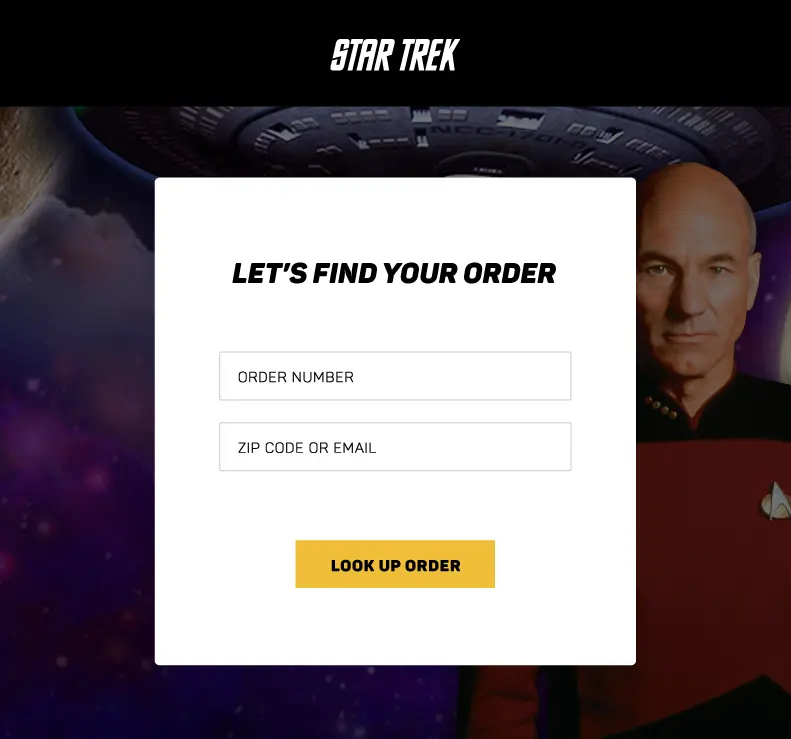 startrek find order page