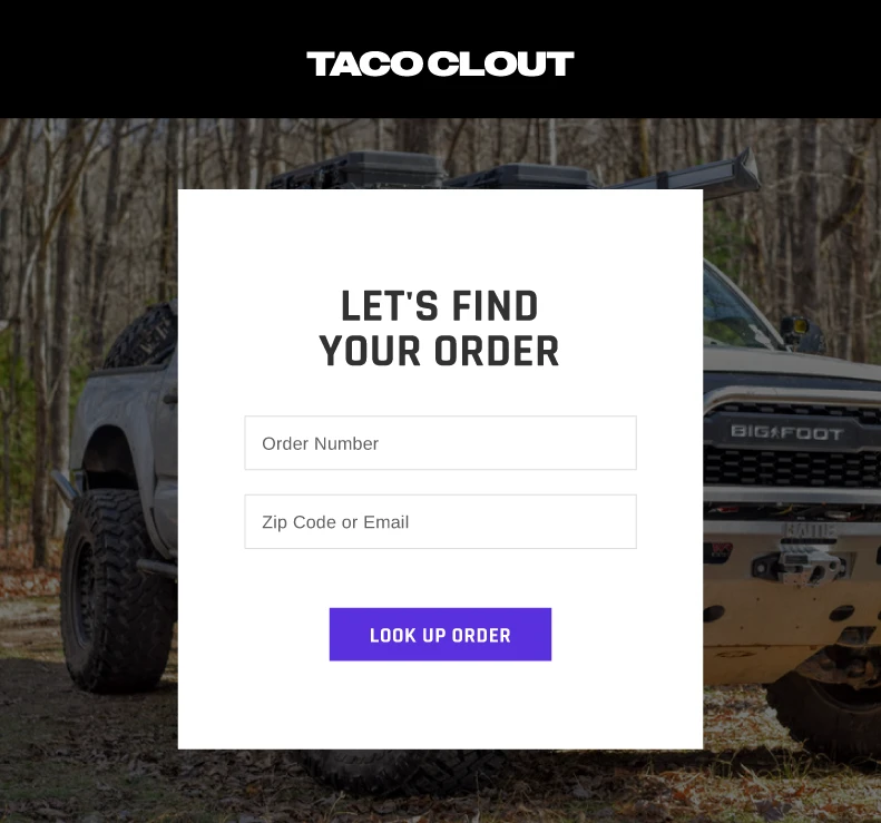 Find Order TacoClout