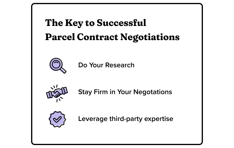 the key to successful parcel contract negotiations