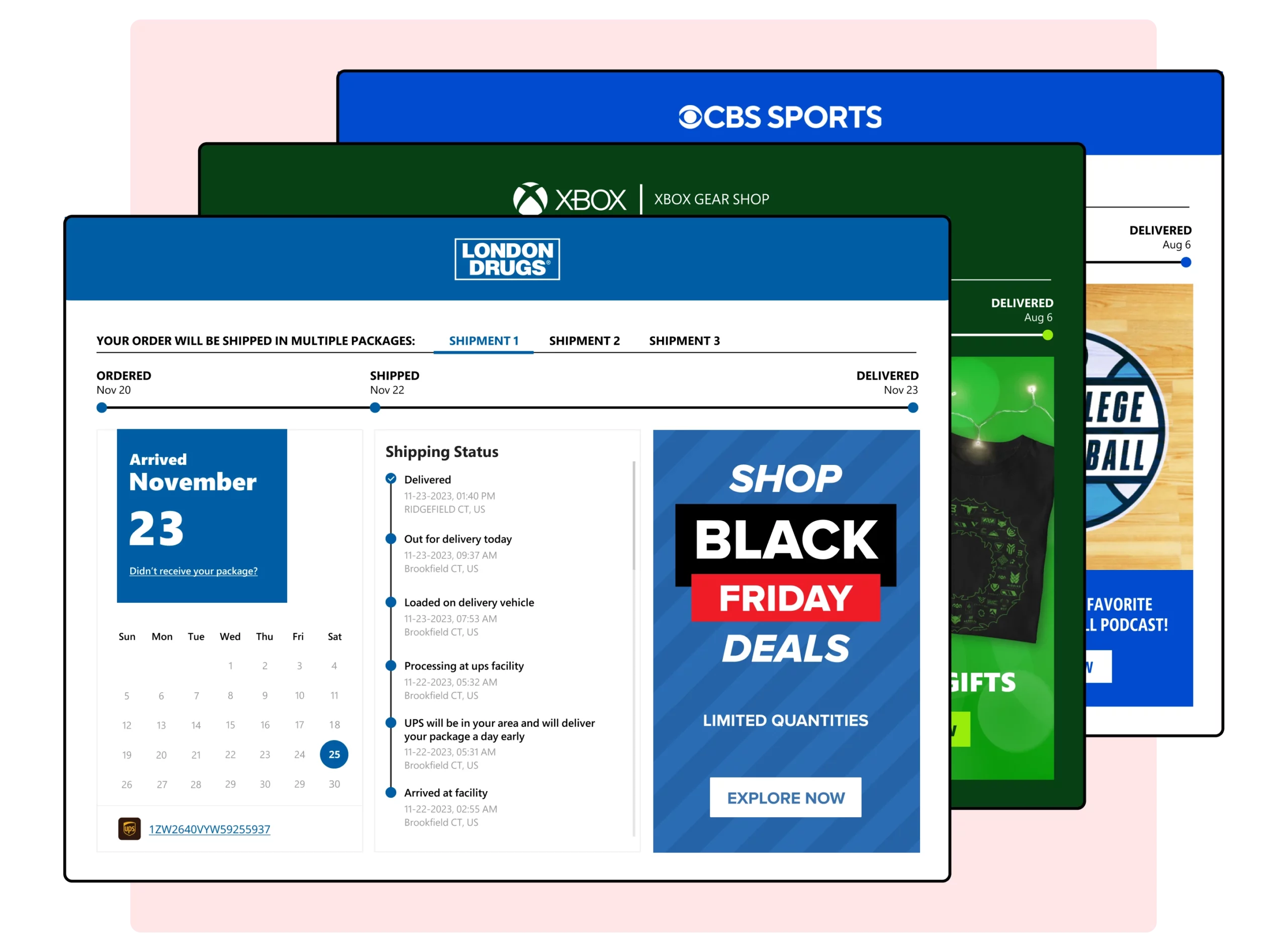 WeSupply branded tracking pages - London Drugs - Black Friday