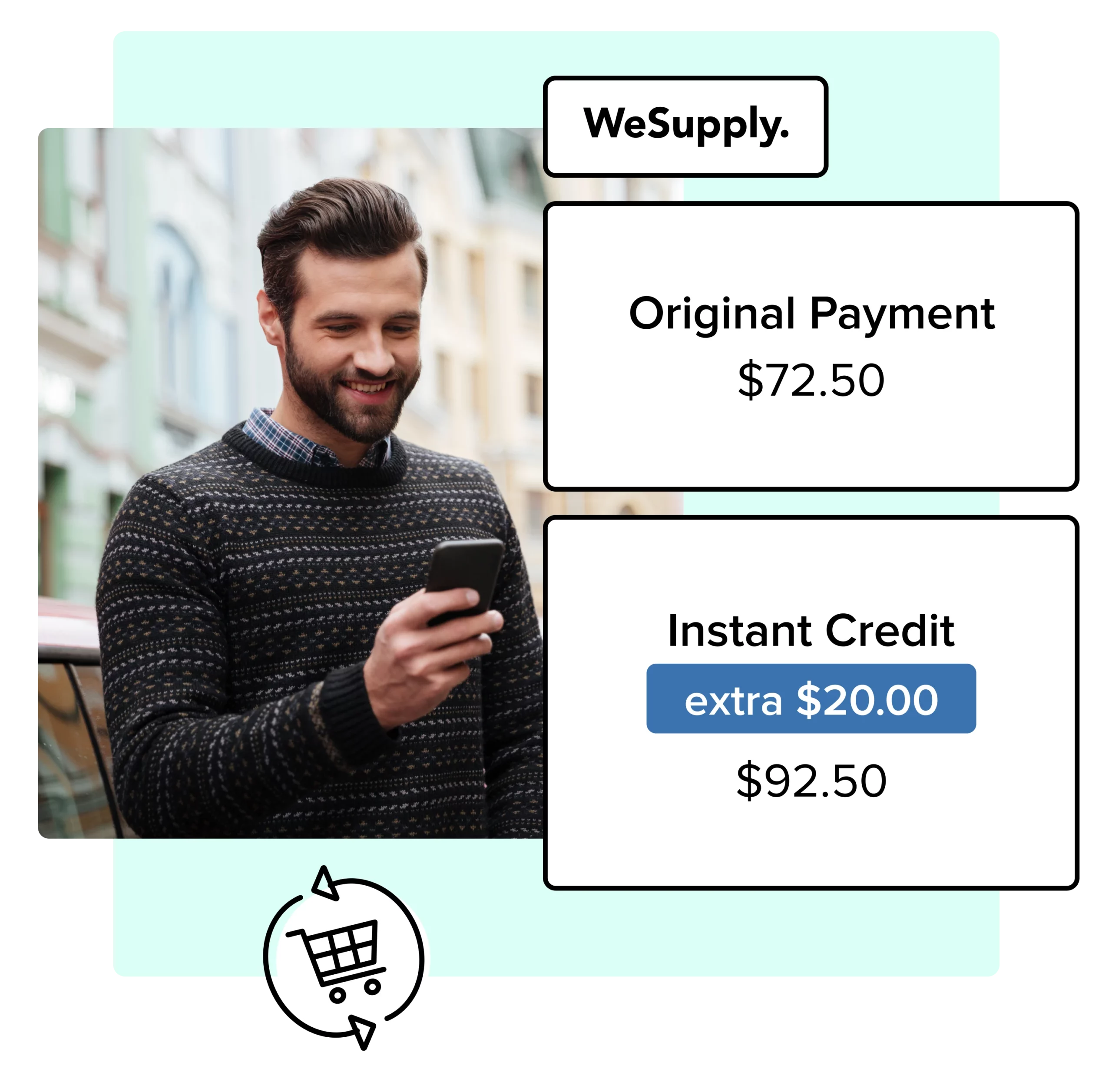 WeSupply instant credit exchanges