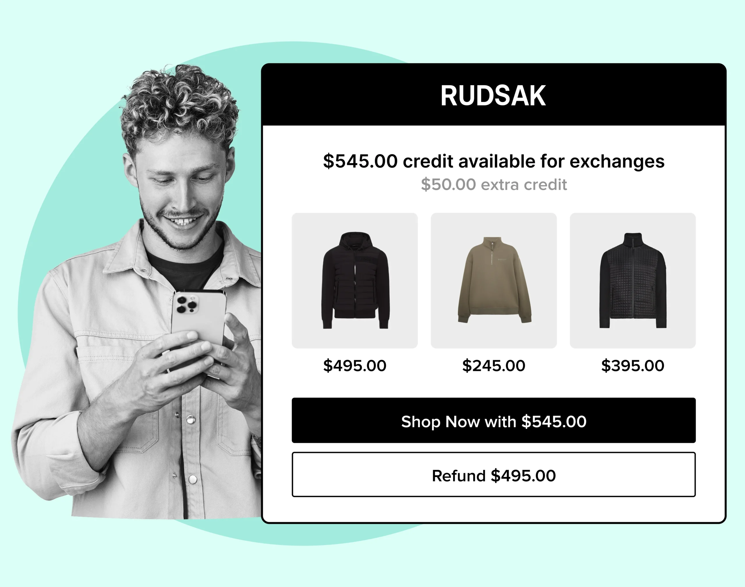 Rudsak using WeSupply Exchanges