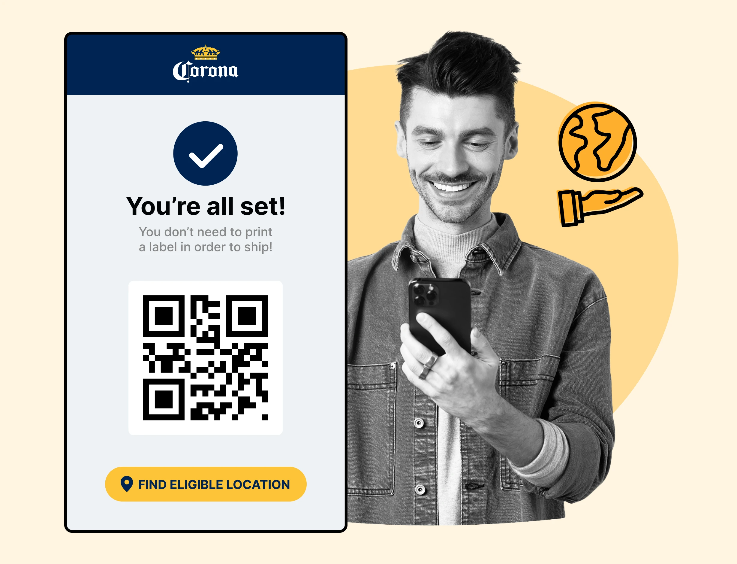 Corona using WeSupply QR labels