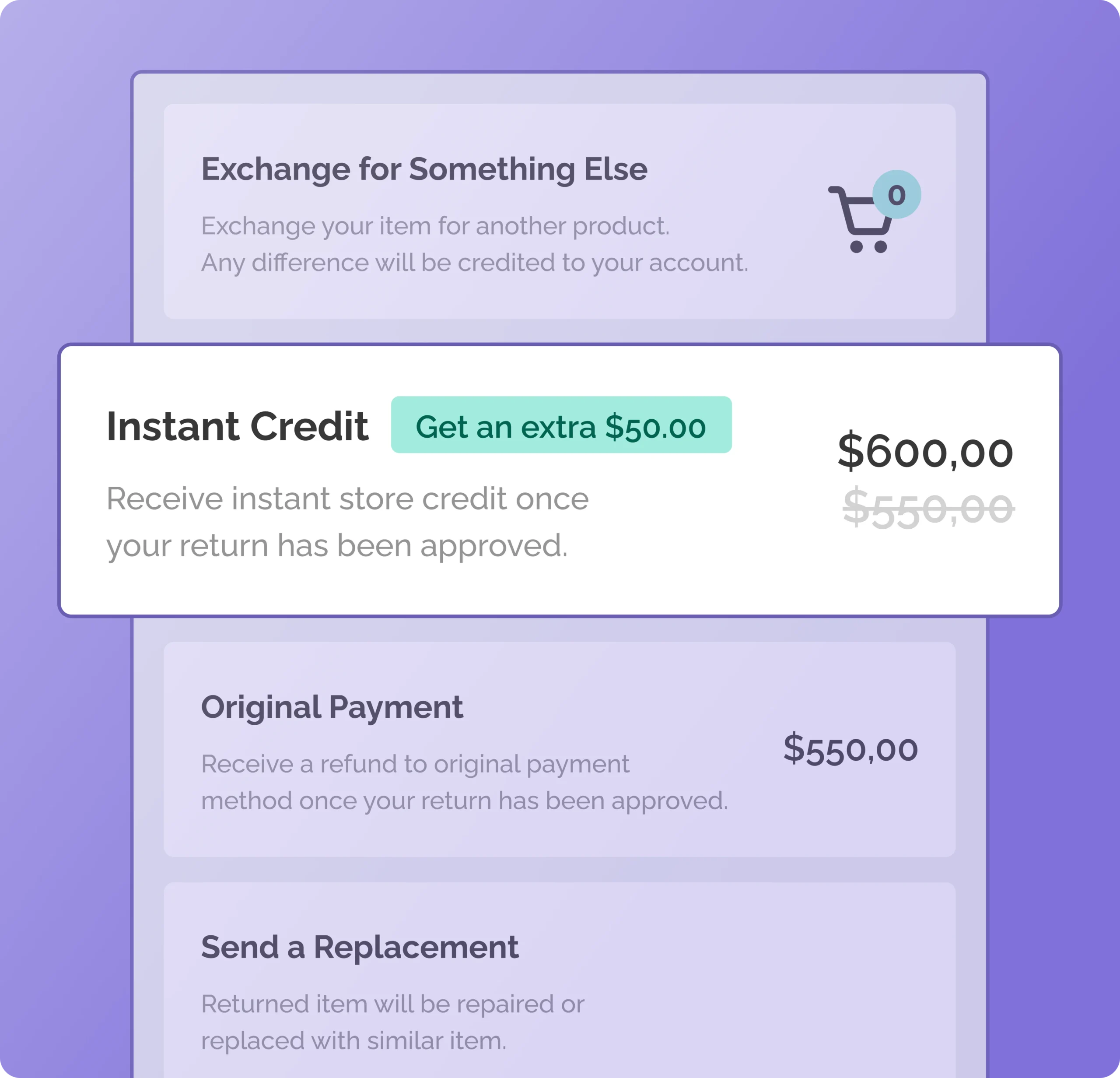 WeSupply Instant Credit Option