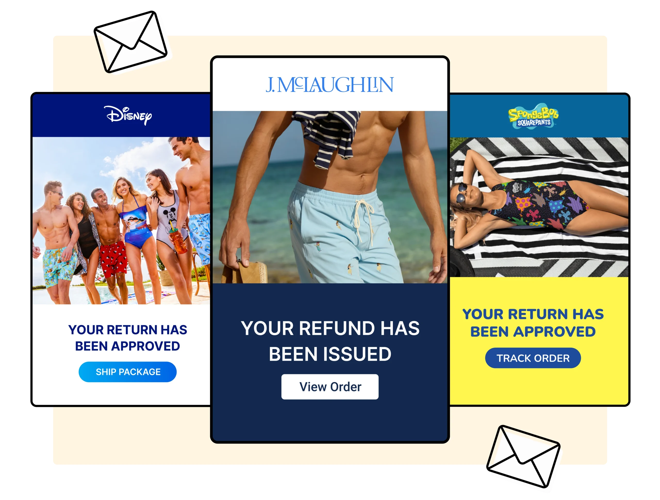Disney JMcLaughlin and Spongebob using Reurn Notifications