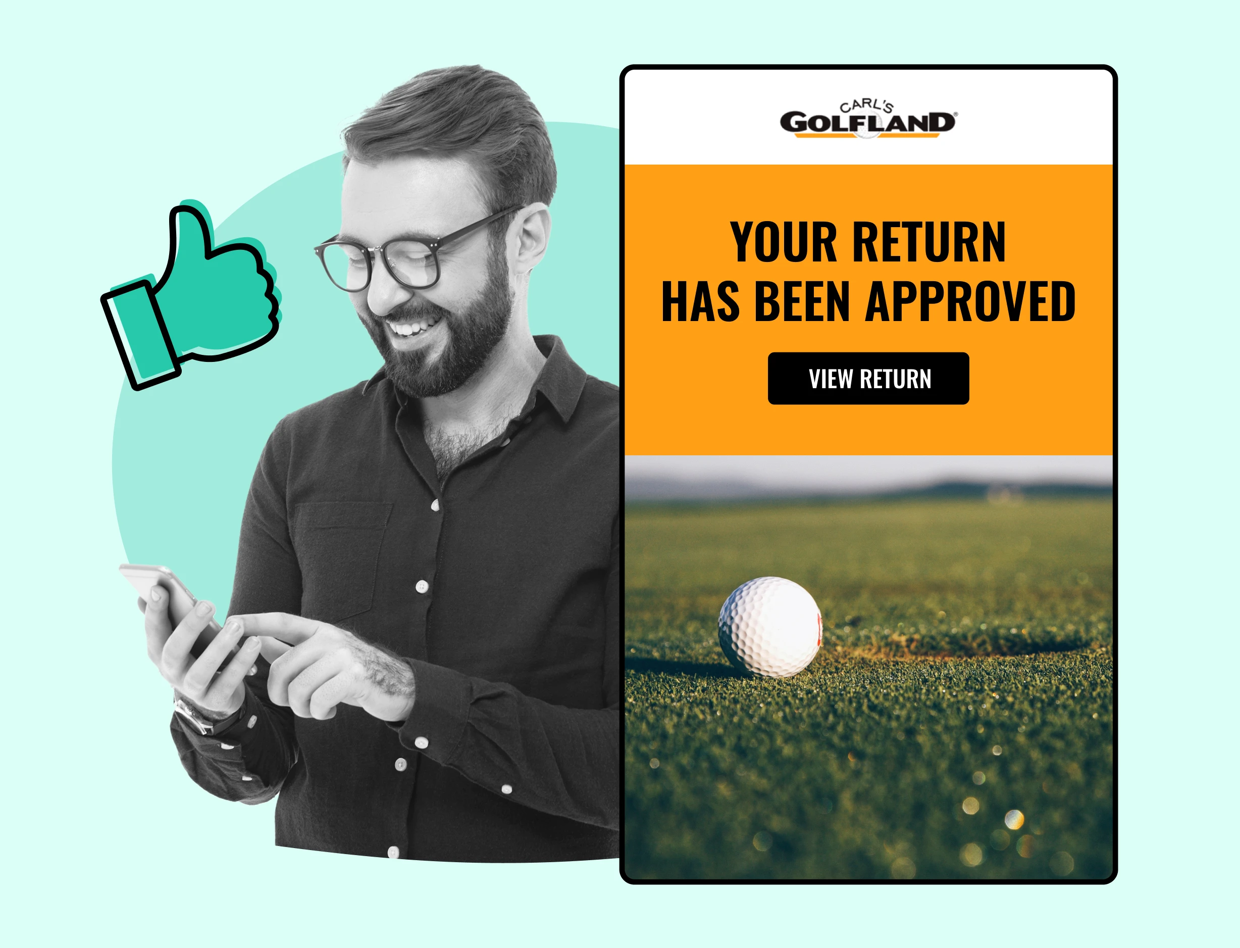 Carls Golfland using WeSupply return notifications