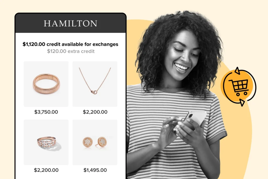 Hamilton Jewelers using WeSupply Exchanges mobile