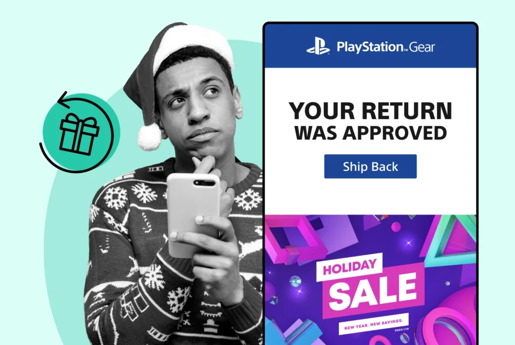 PlayStation using WeSupply return notifications to promote Black Friday campaign