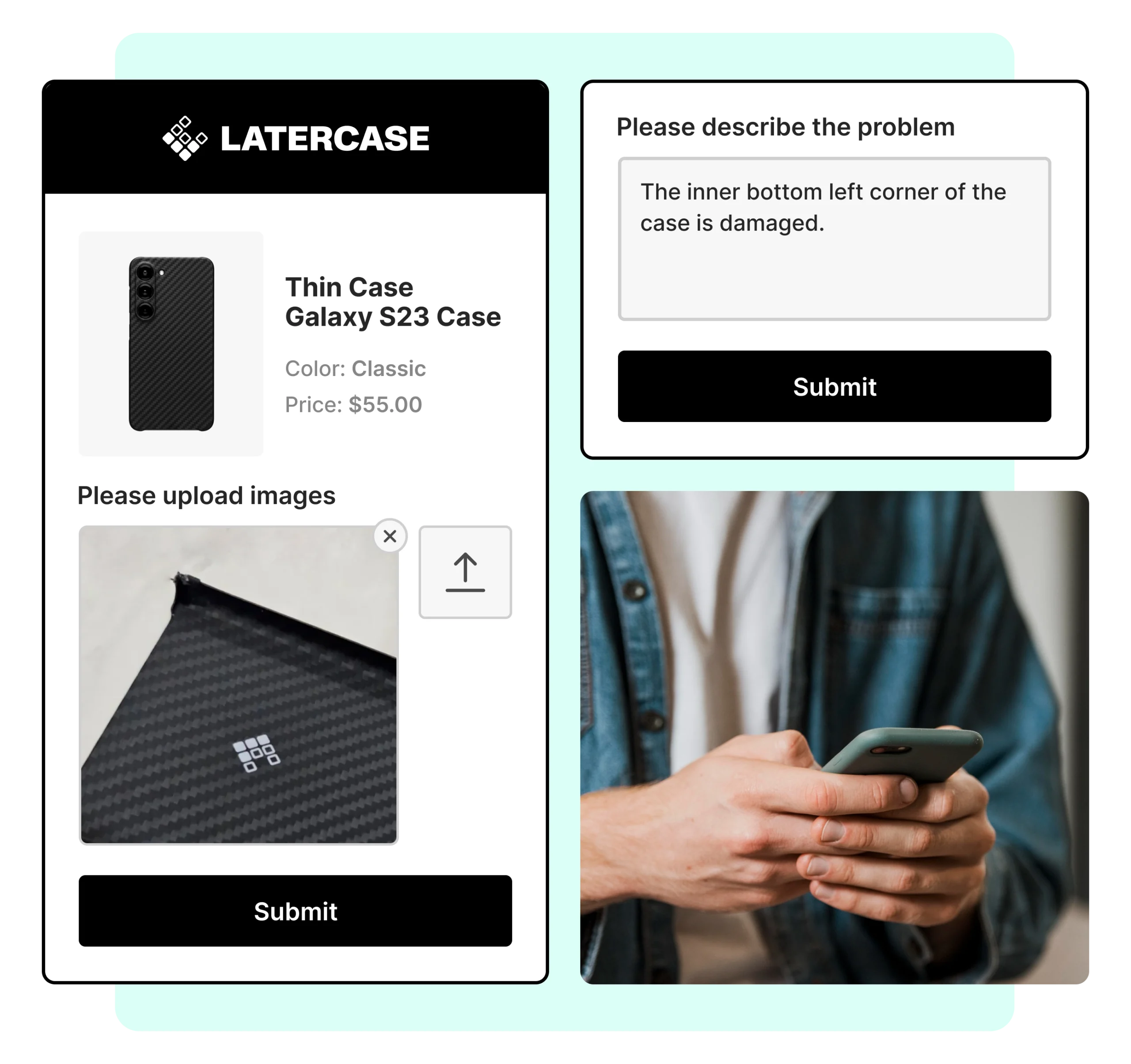 Latercase using WeSupply to Collect Product Images and Feedback