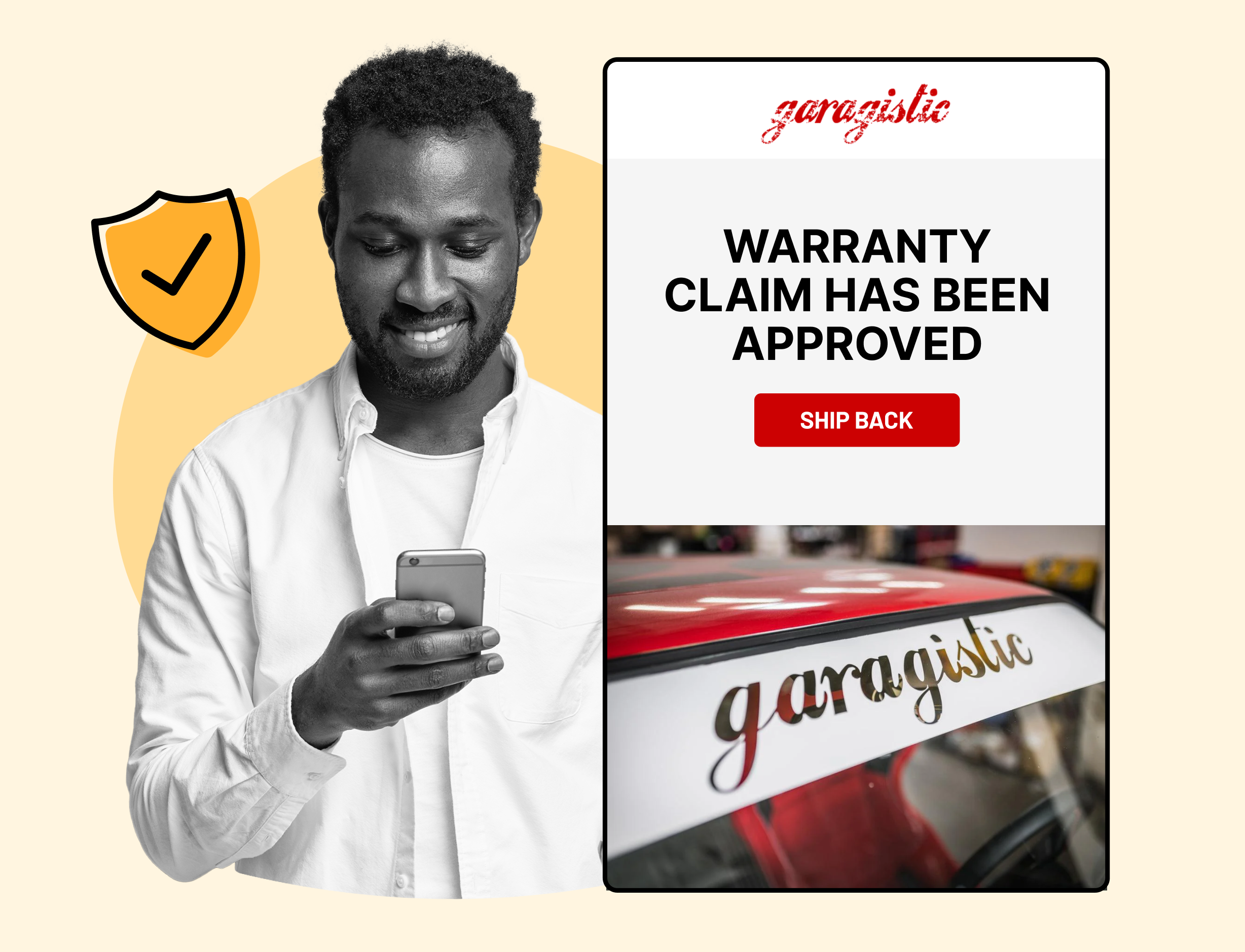 Garagistic using WeSupply warranty notifications