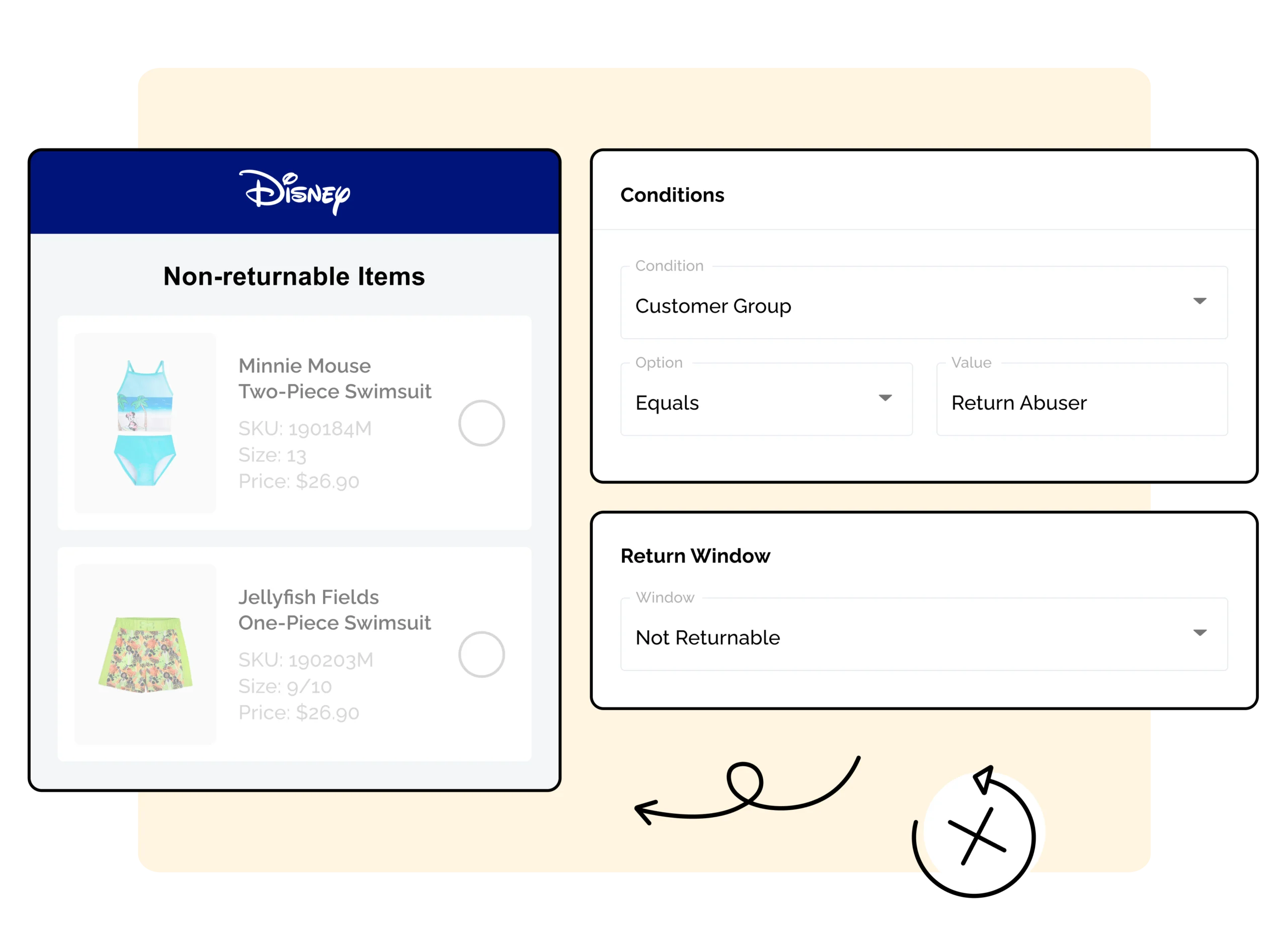 Disney using WeSupply return rules to prevent return abuse