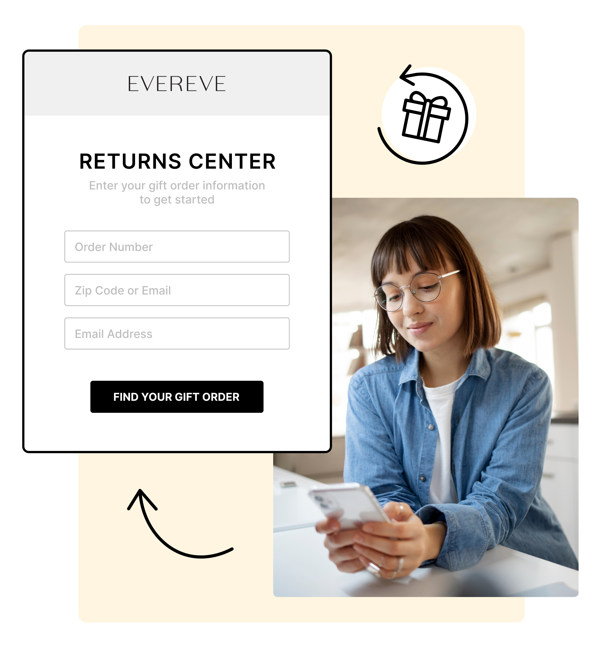 Evereve Using WeSupply Gift Order Return