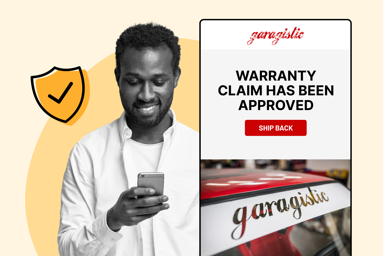 Garagistic using WeSupply warranty notifications