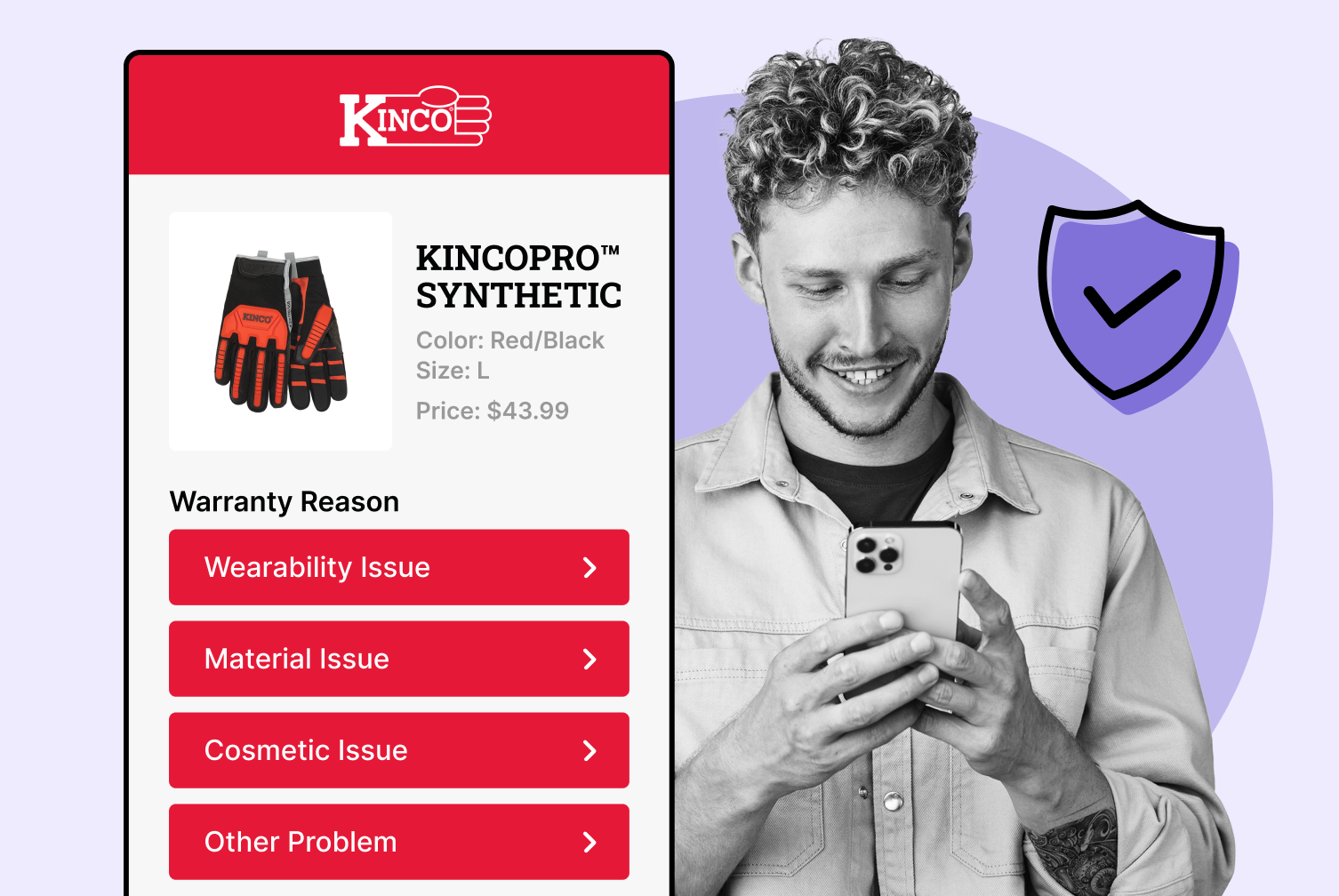 Kinco using WeSupply Warranty Flow