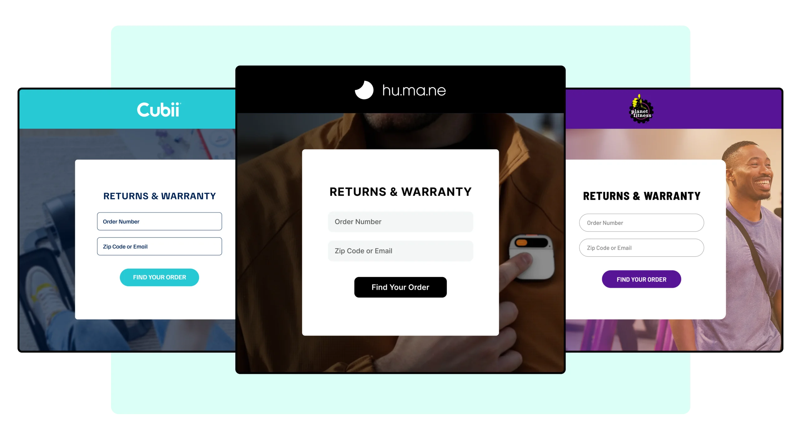 Cubii Humane Planet Fitness using WeSupply branded return and warranty center