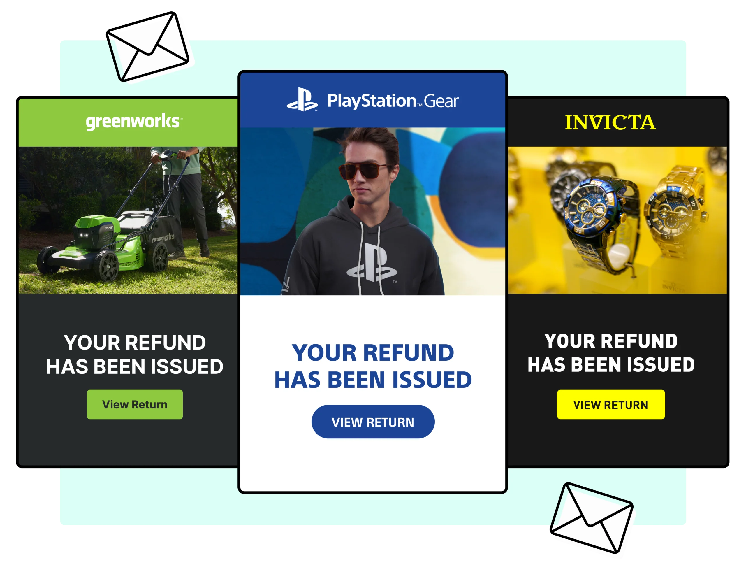 Greenworks PlayStations and Invicta using WeSupply return updates
