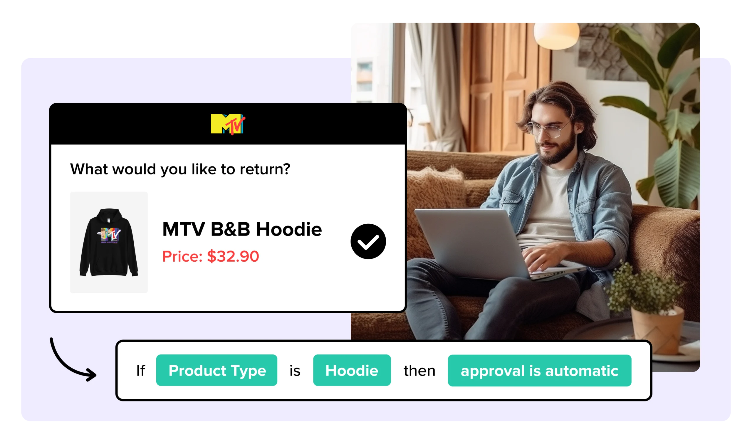 MTV using WeSupply automated returns