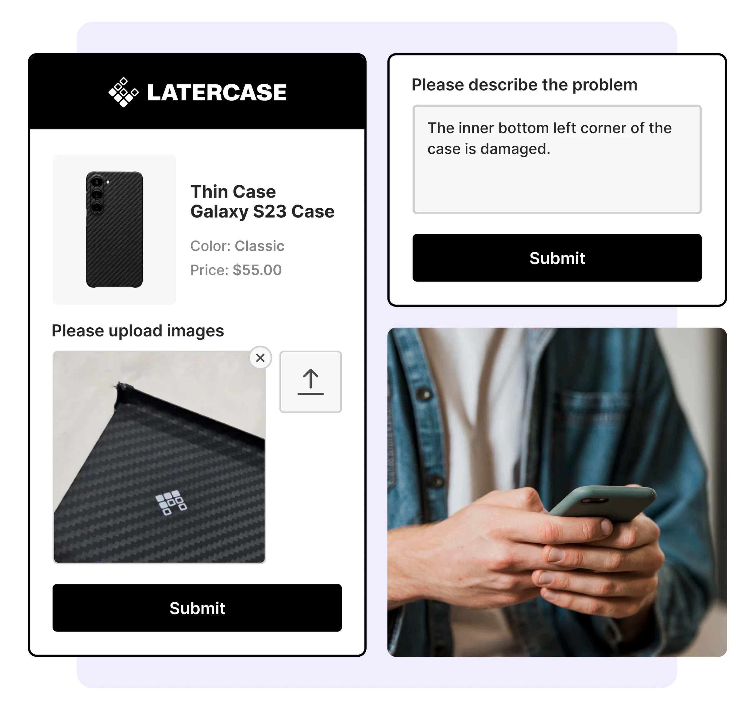 Latercase using WeSupply to Collect Product Images and Feedback