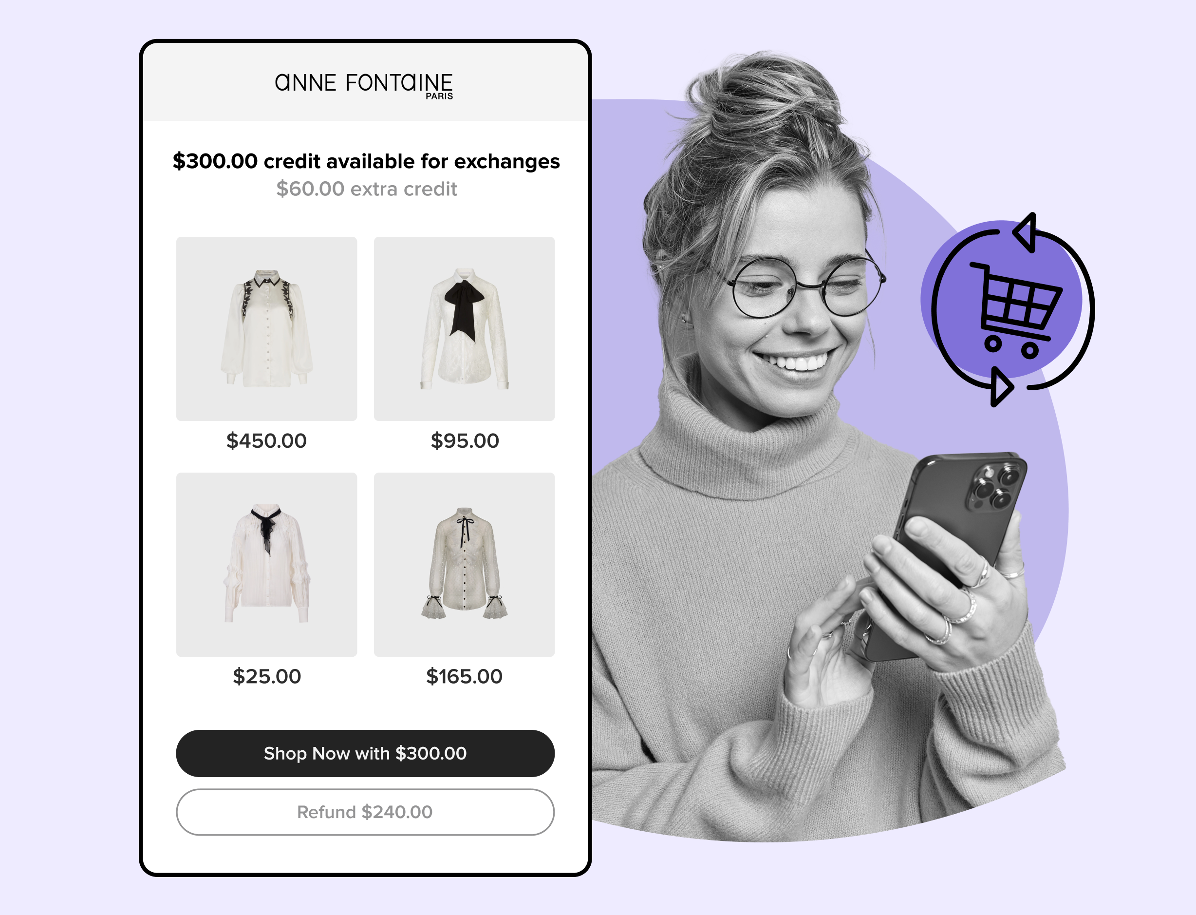 Anne Fontaine using WeSupply exchanges