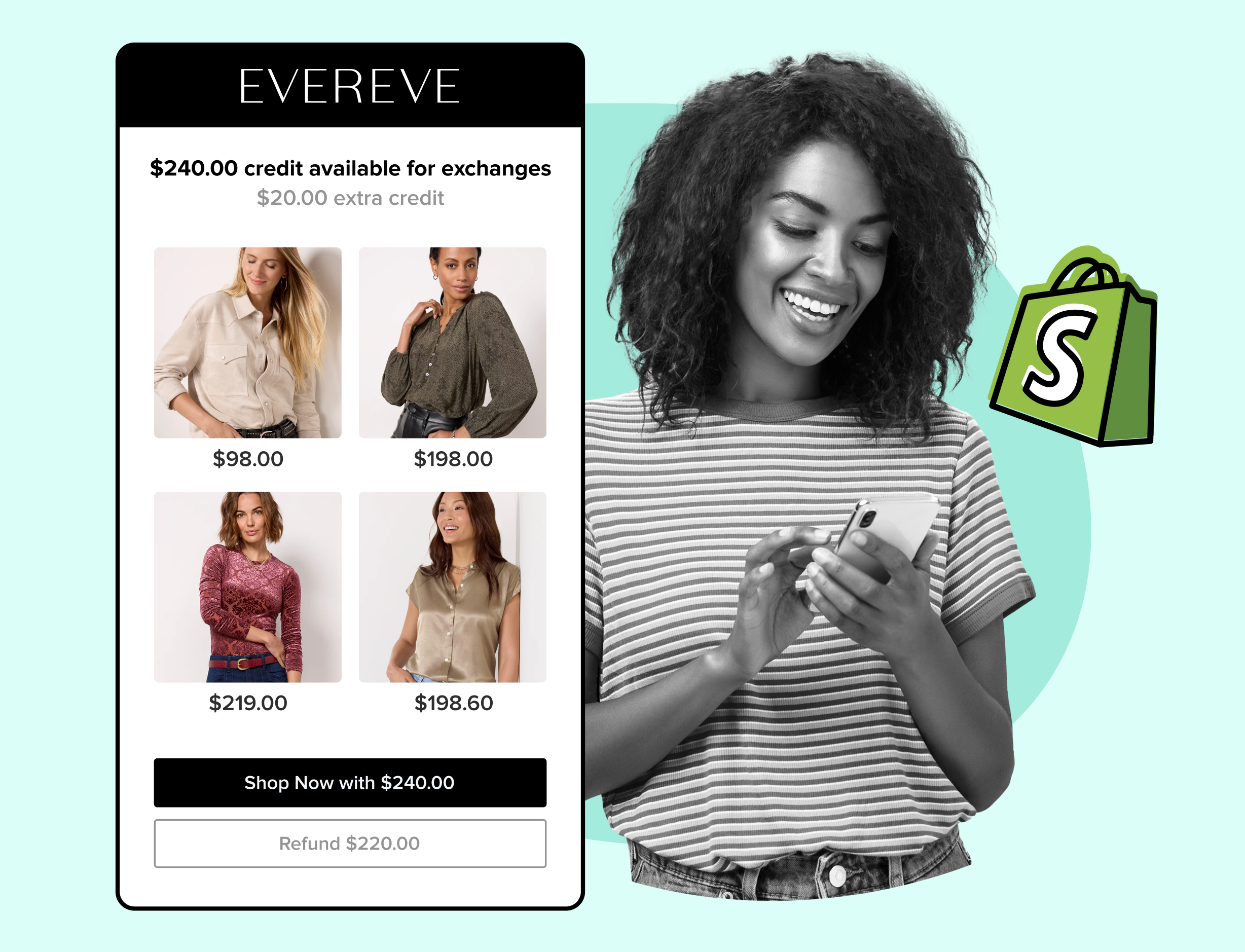 Evereve using WeSupply exchanges