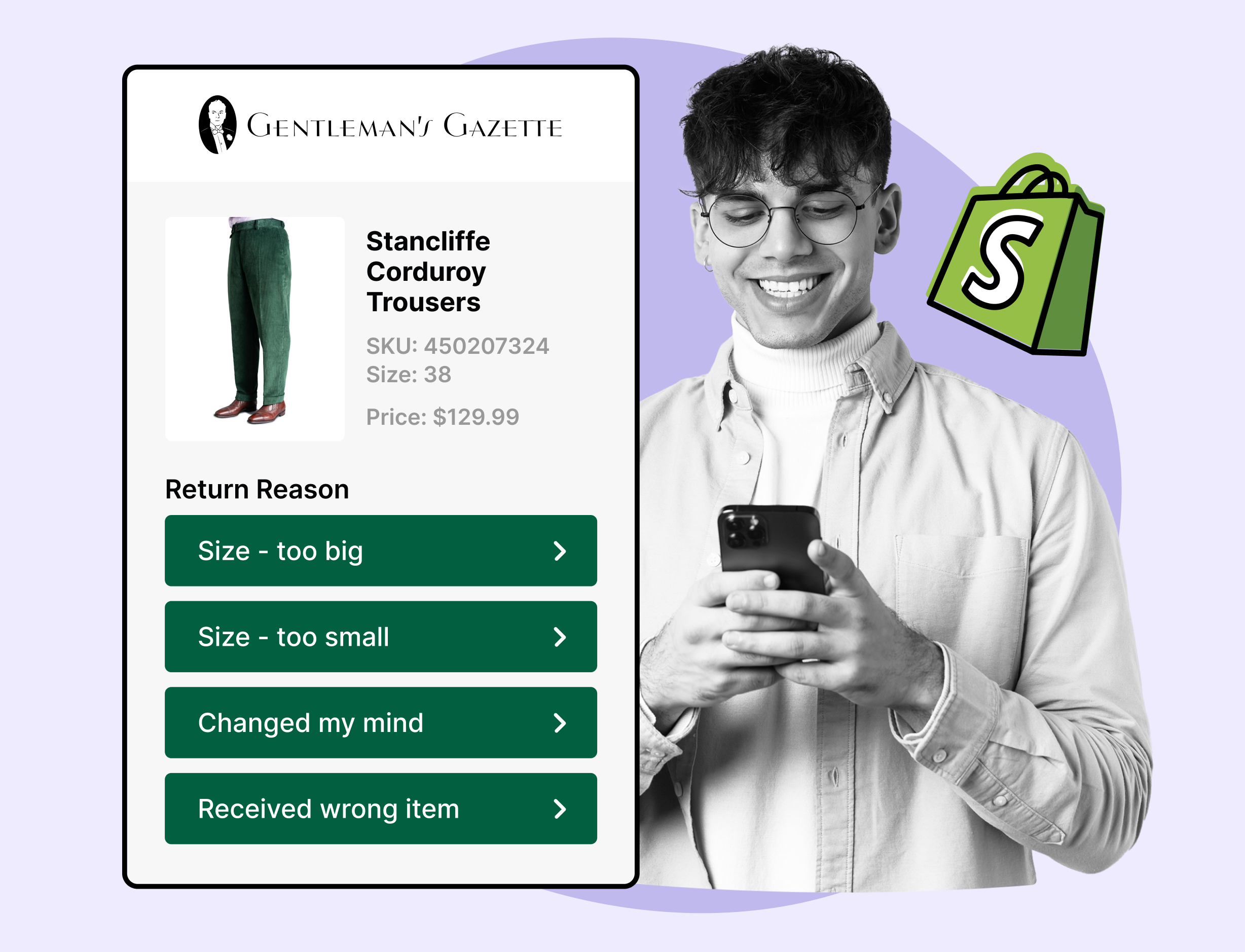 Gentlemans Gazette using WeSupply returns