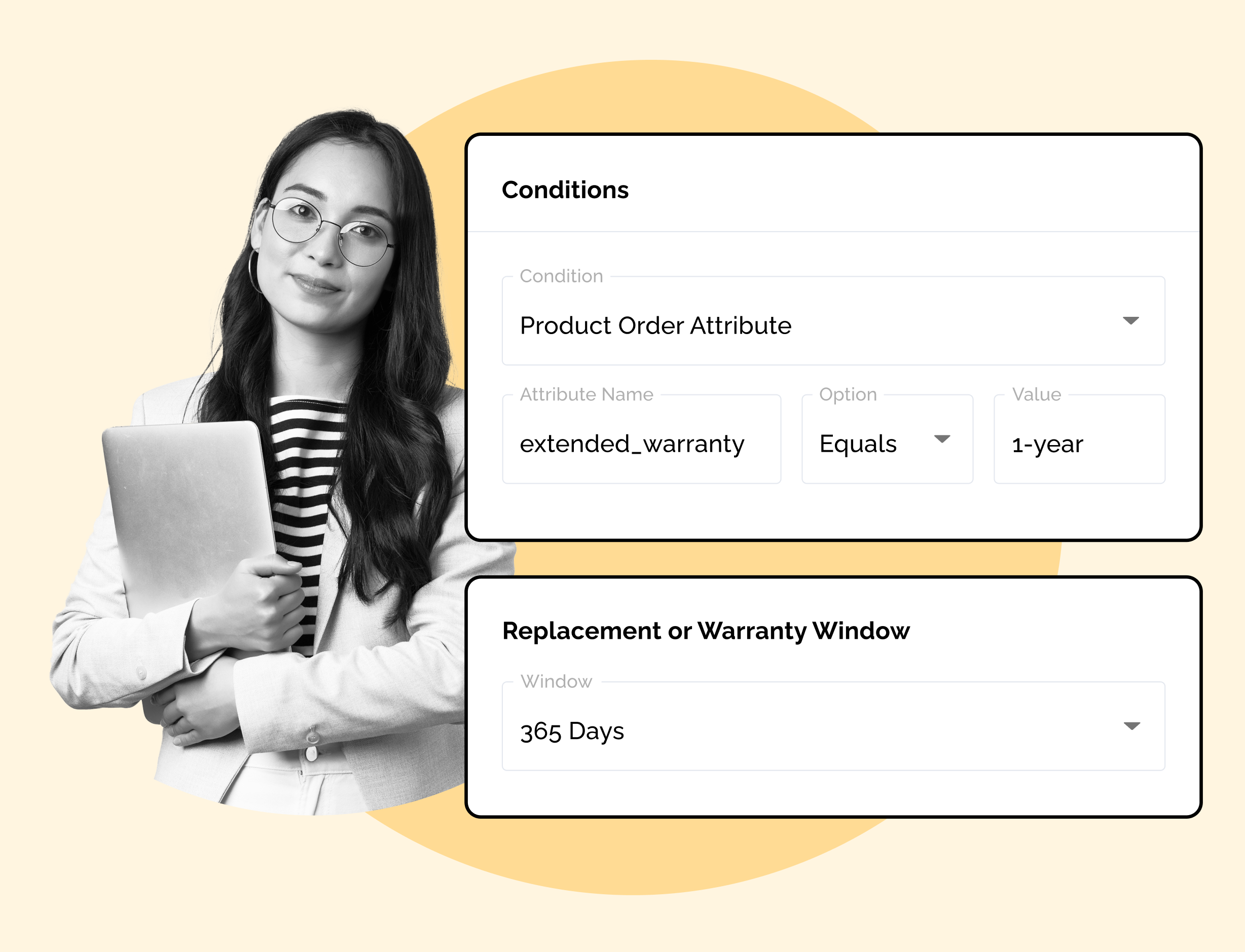 setting up extended warranty in WeSupply