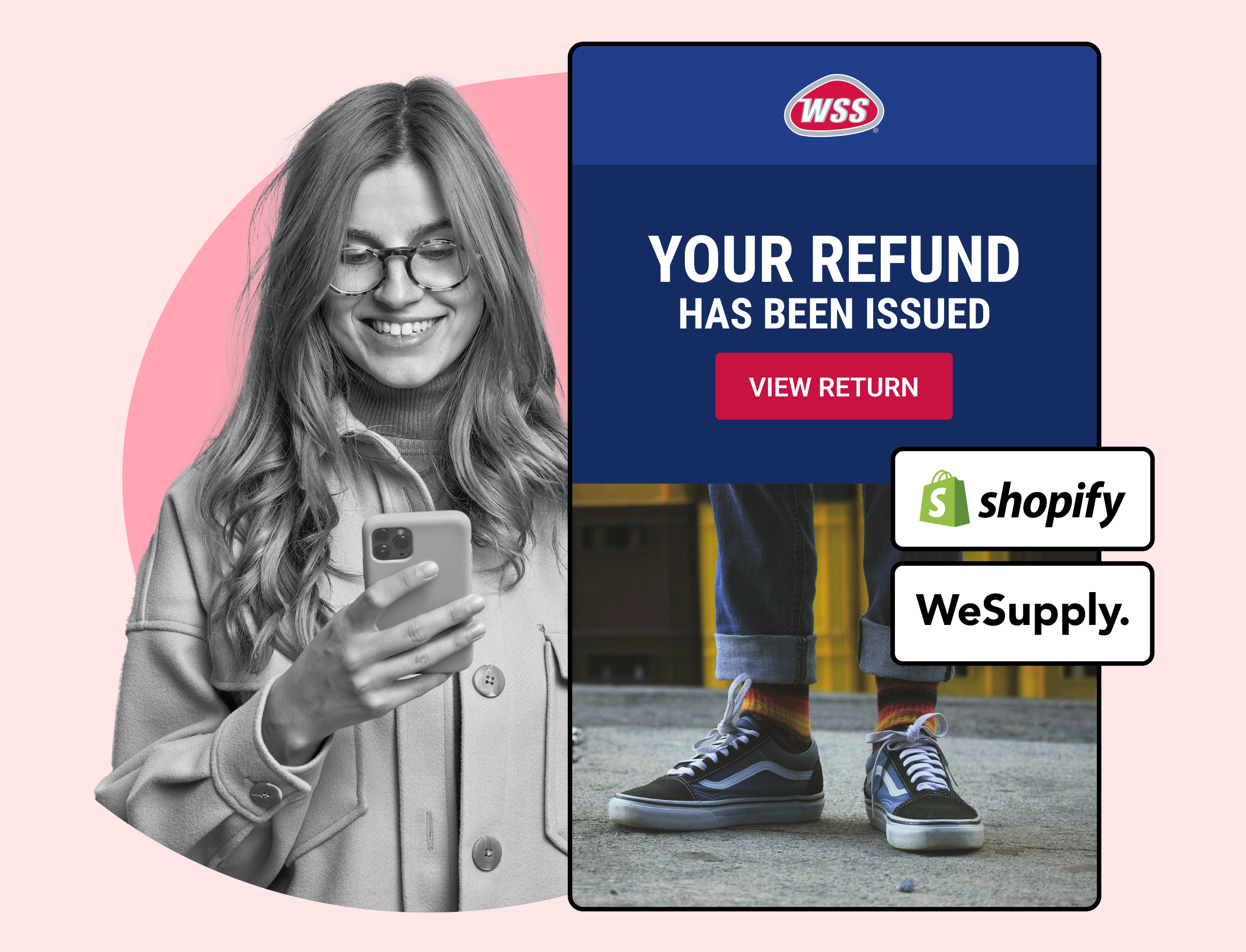 WSS using WeSupply Returns notifications