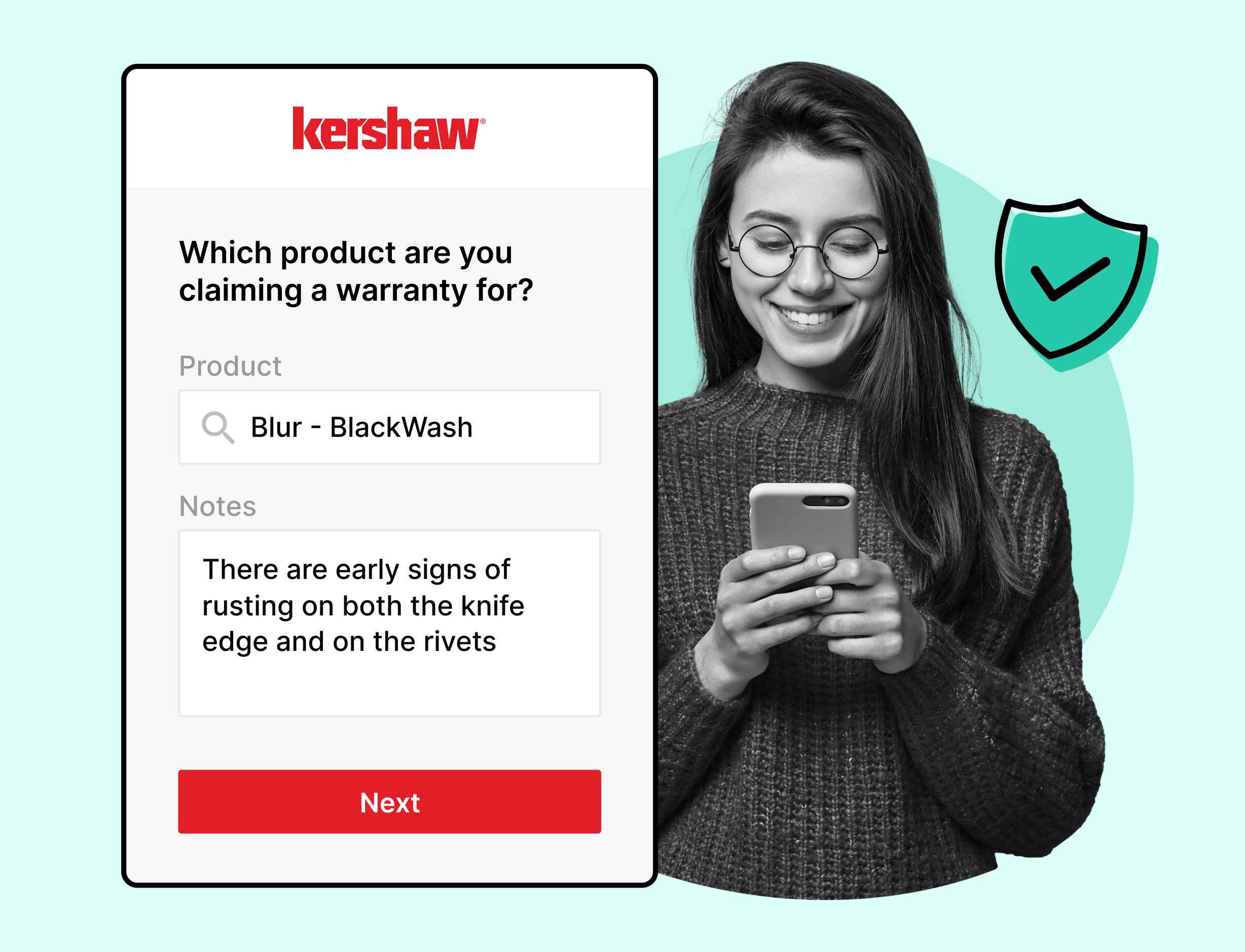 Kershaw knives using WeSupply warranties