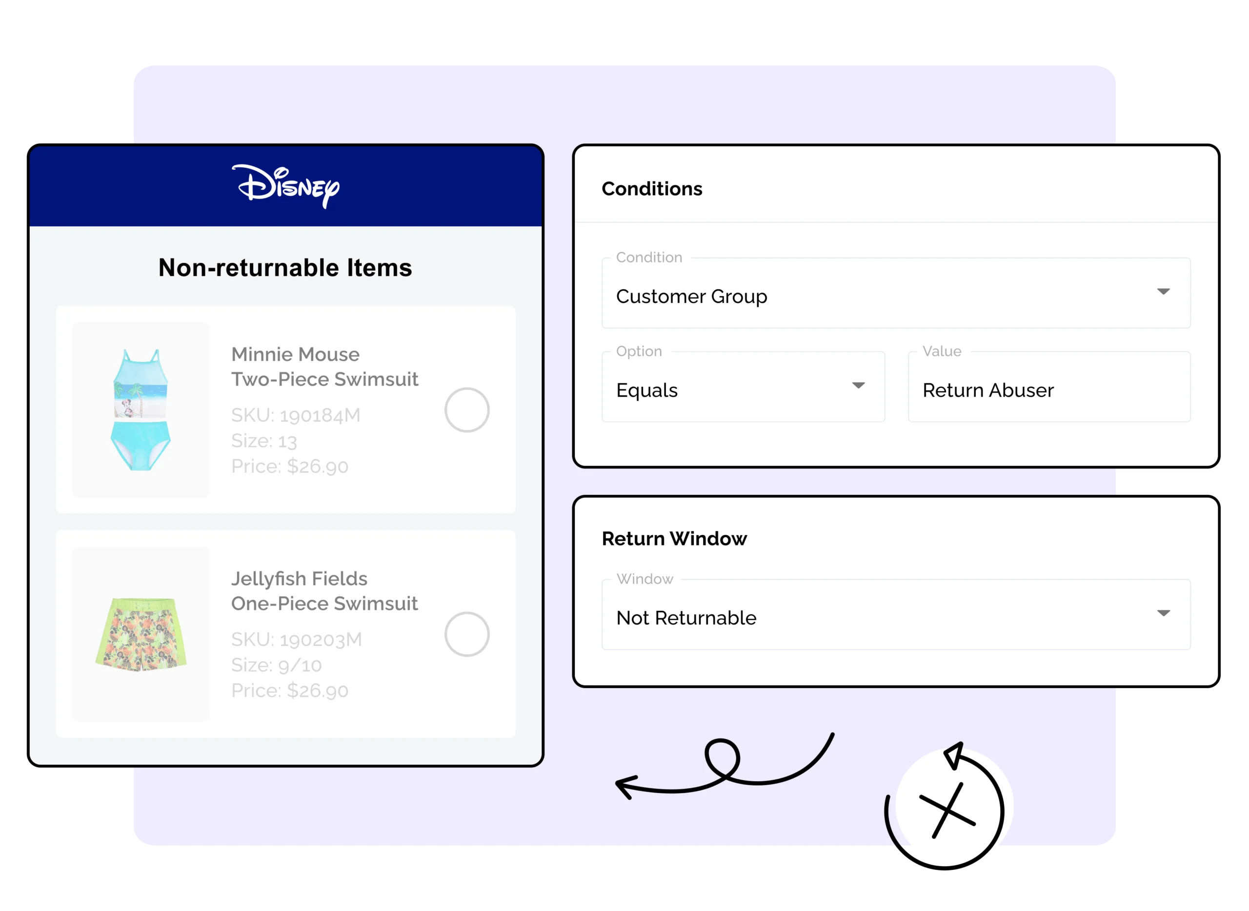 Disney using WeSupply return rules to prevent return abuse