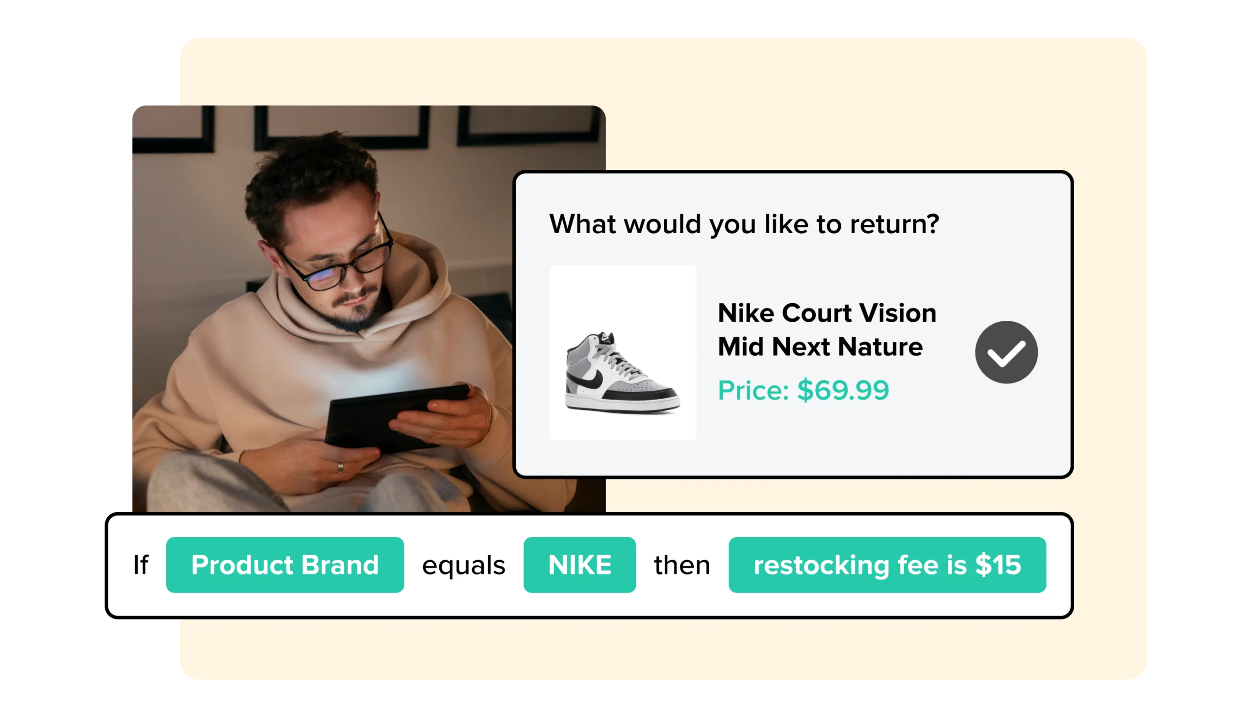 returns restocking fees - footwear