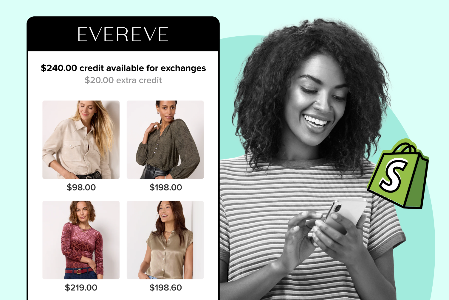 Evereve using WeSupply exchanges