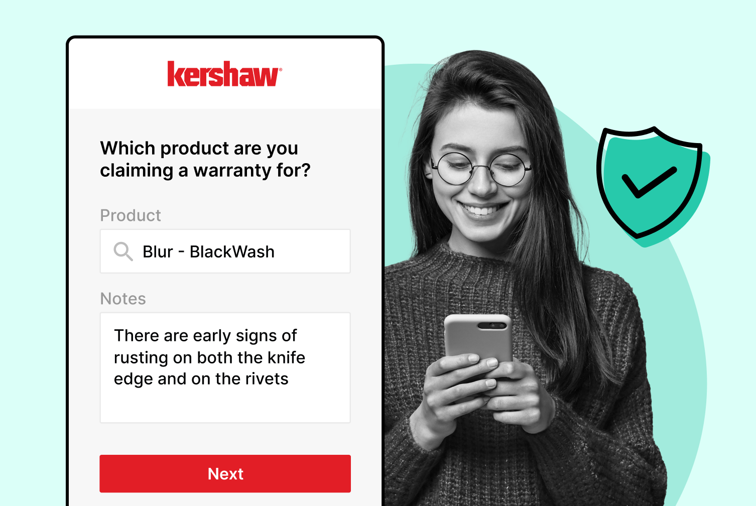 Kershaw knives using WeSupply warranties