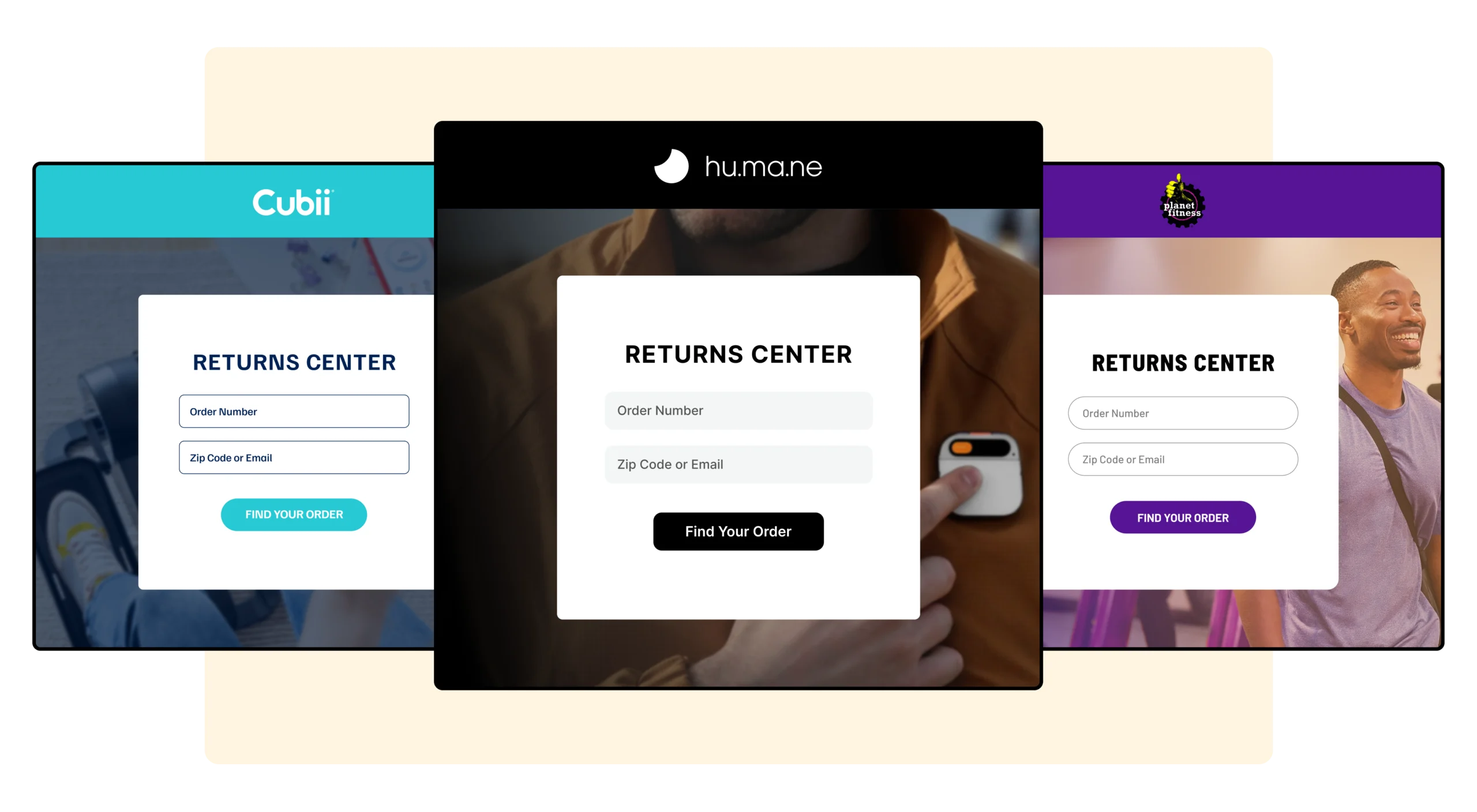 Cubii Humane Planet Fitness using WeSupply branded return center