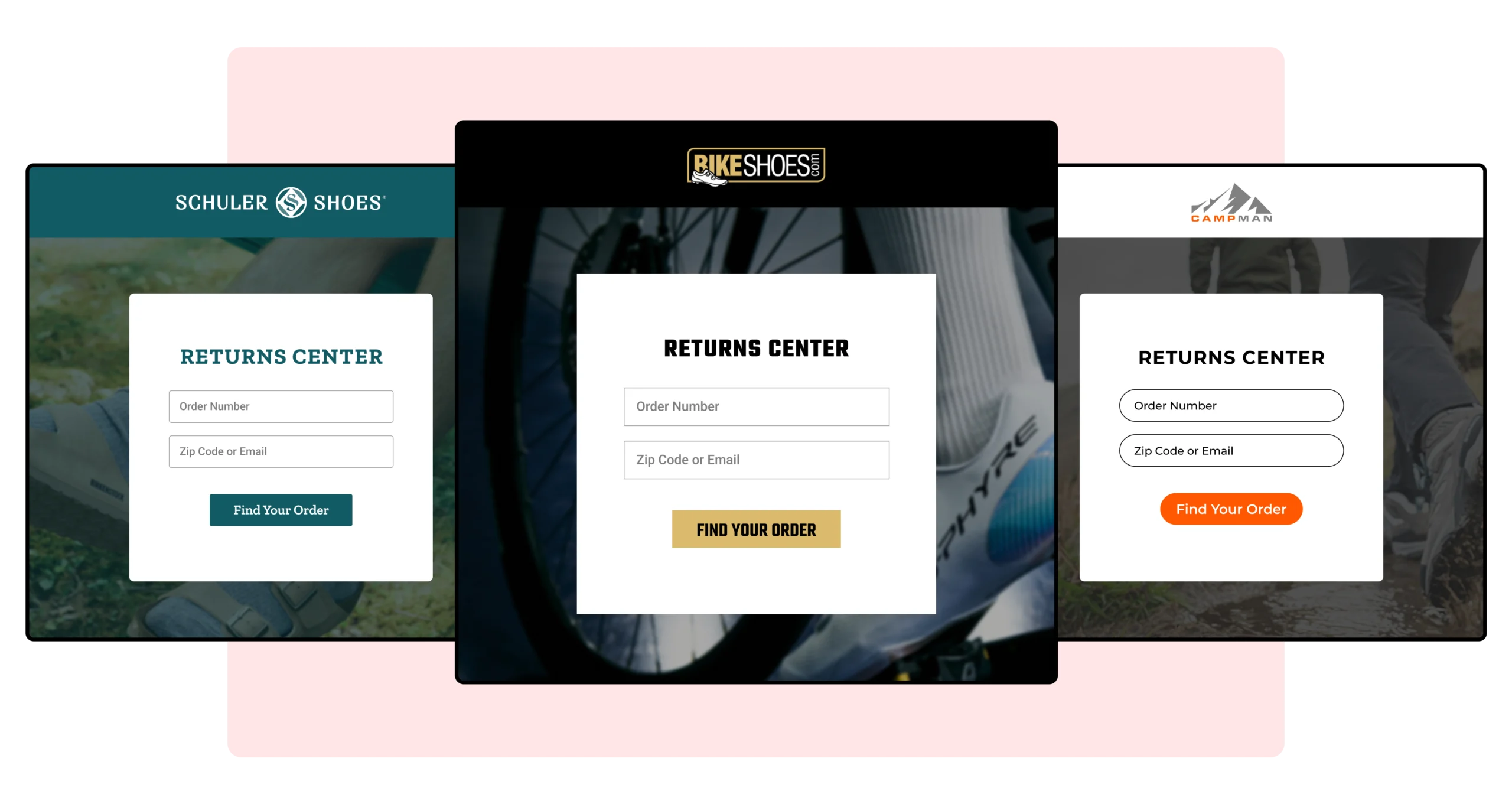 BikeShoes Schuler Shoes and Camp Man using WeSupply branded returns portal