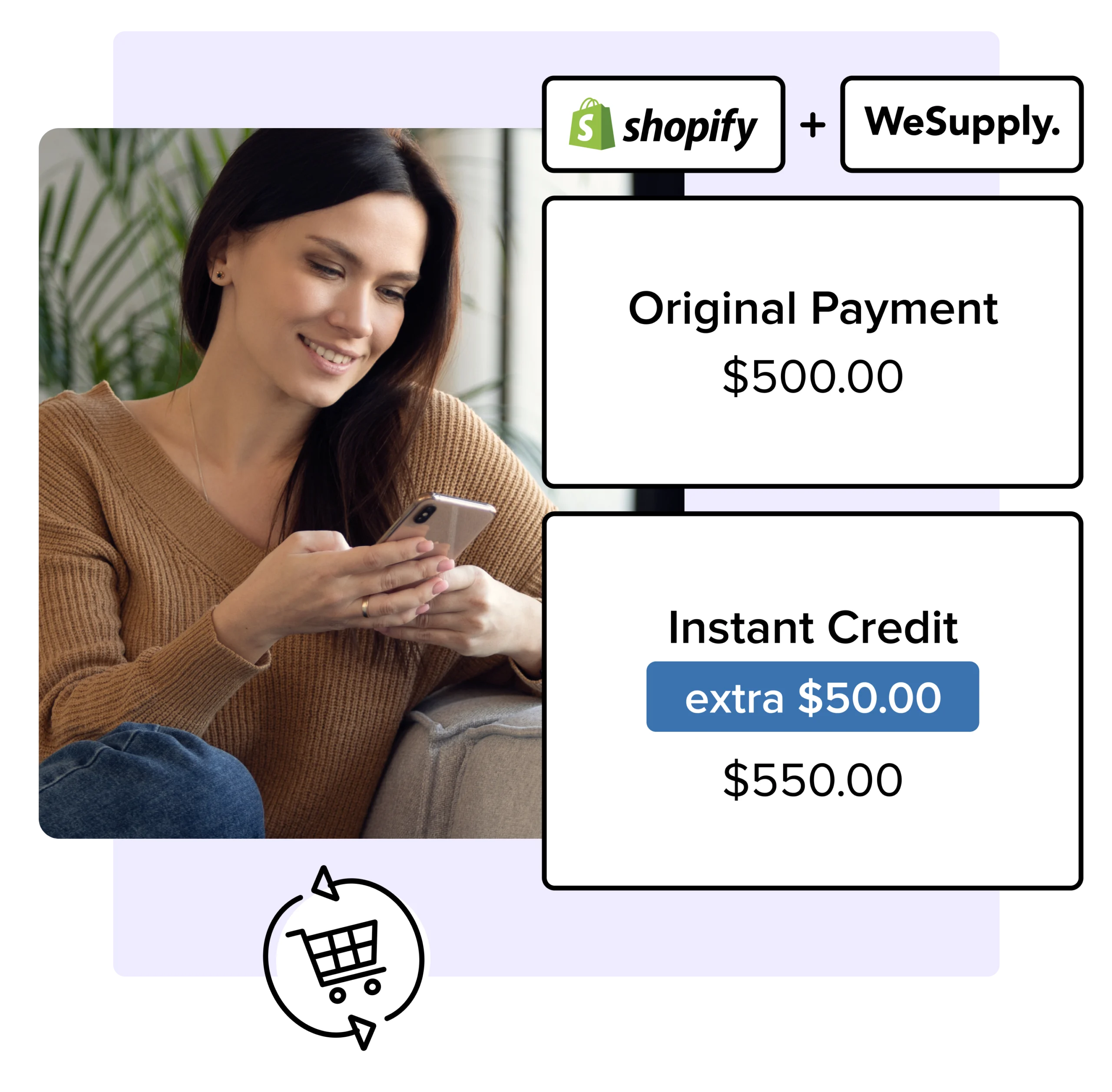 WeSupply Instant Credit with Exchanges