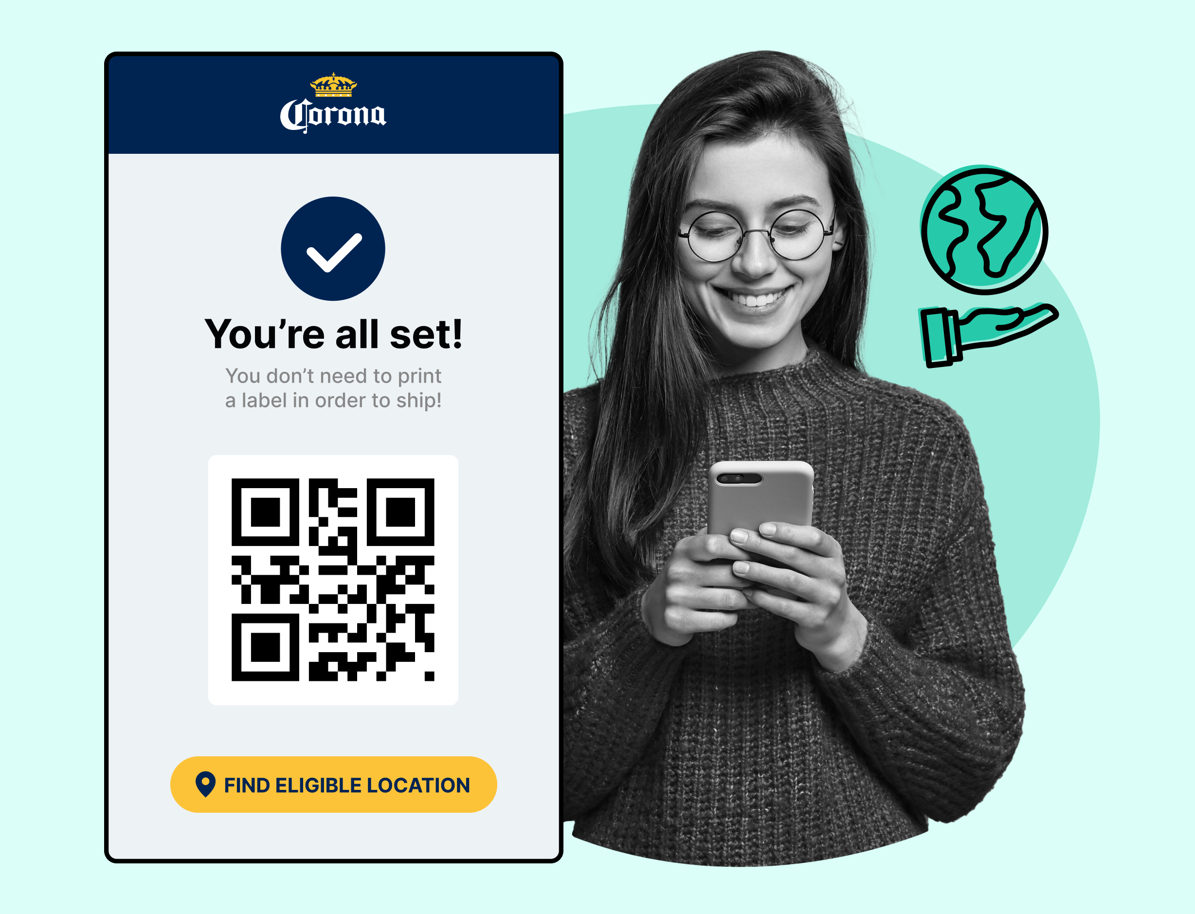 Corona using WeSupply QR labels