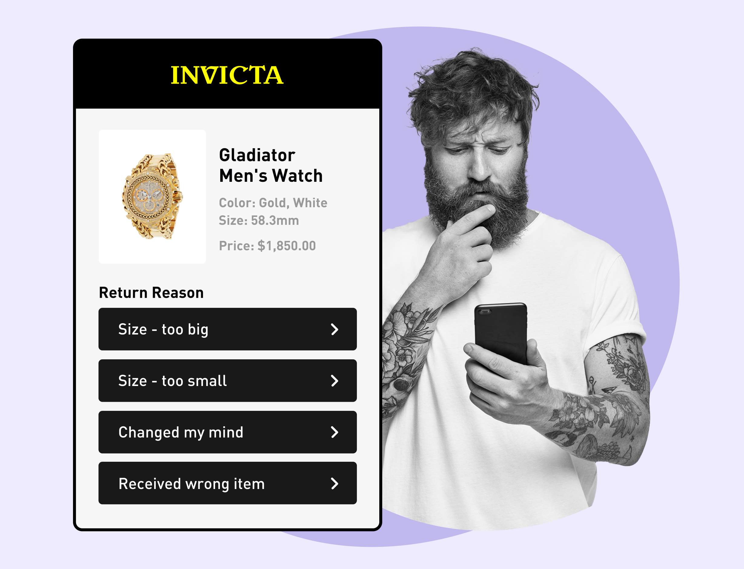 Invicta using WeSupply Returns