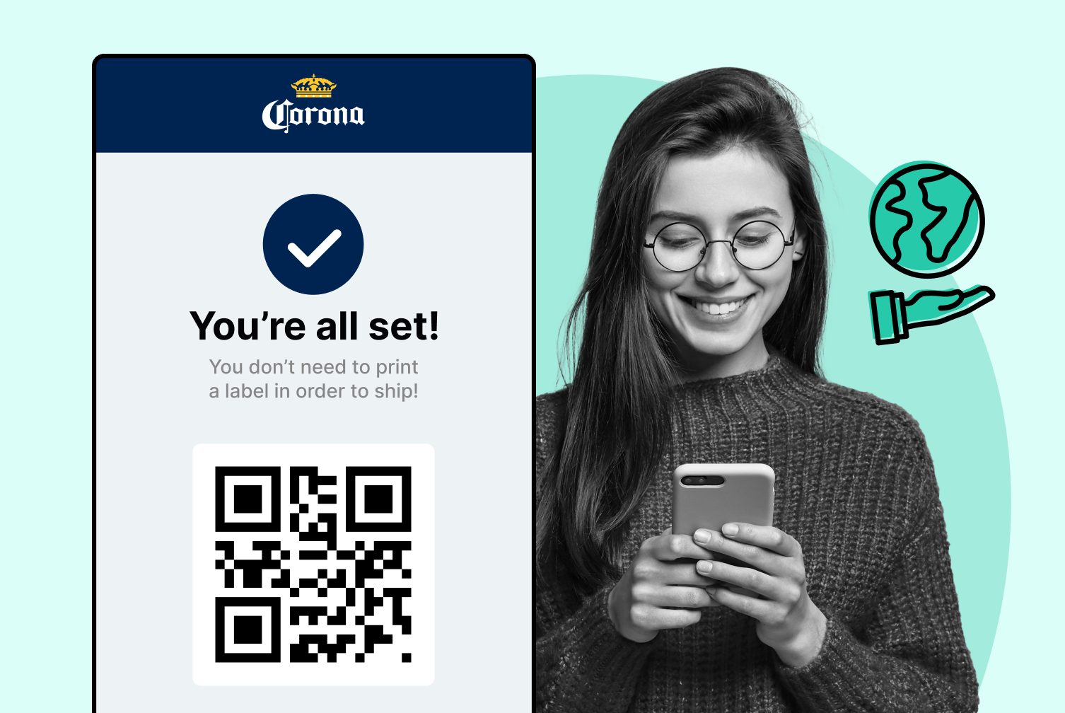 Corona using WeSupply QR labels