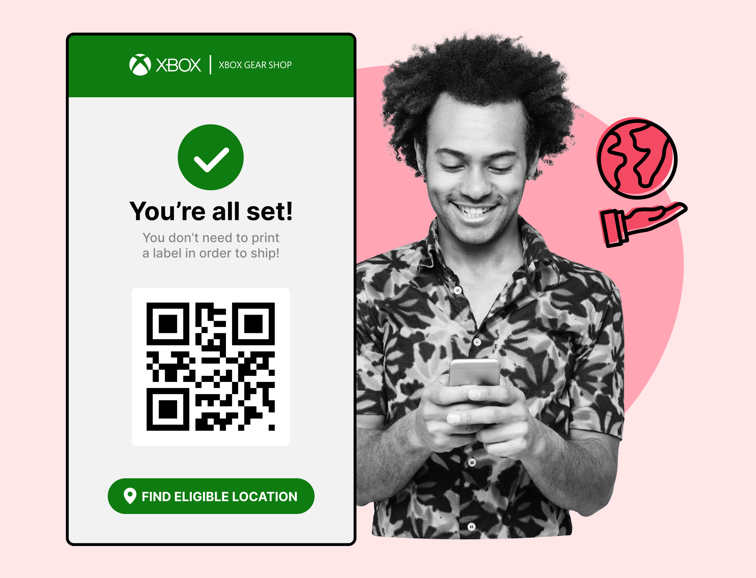 xbox using WeSupply QR labels