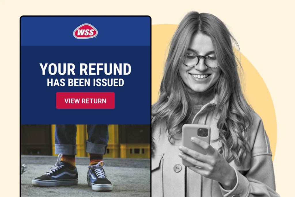 shop WSS using WeSupply return notifications