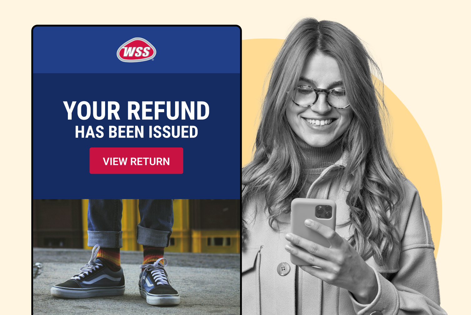 shop WSS using WeSupply return notifications