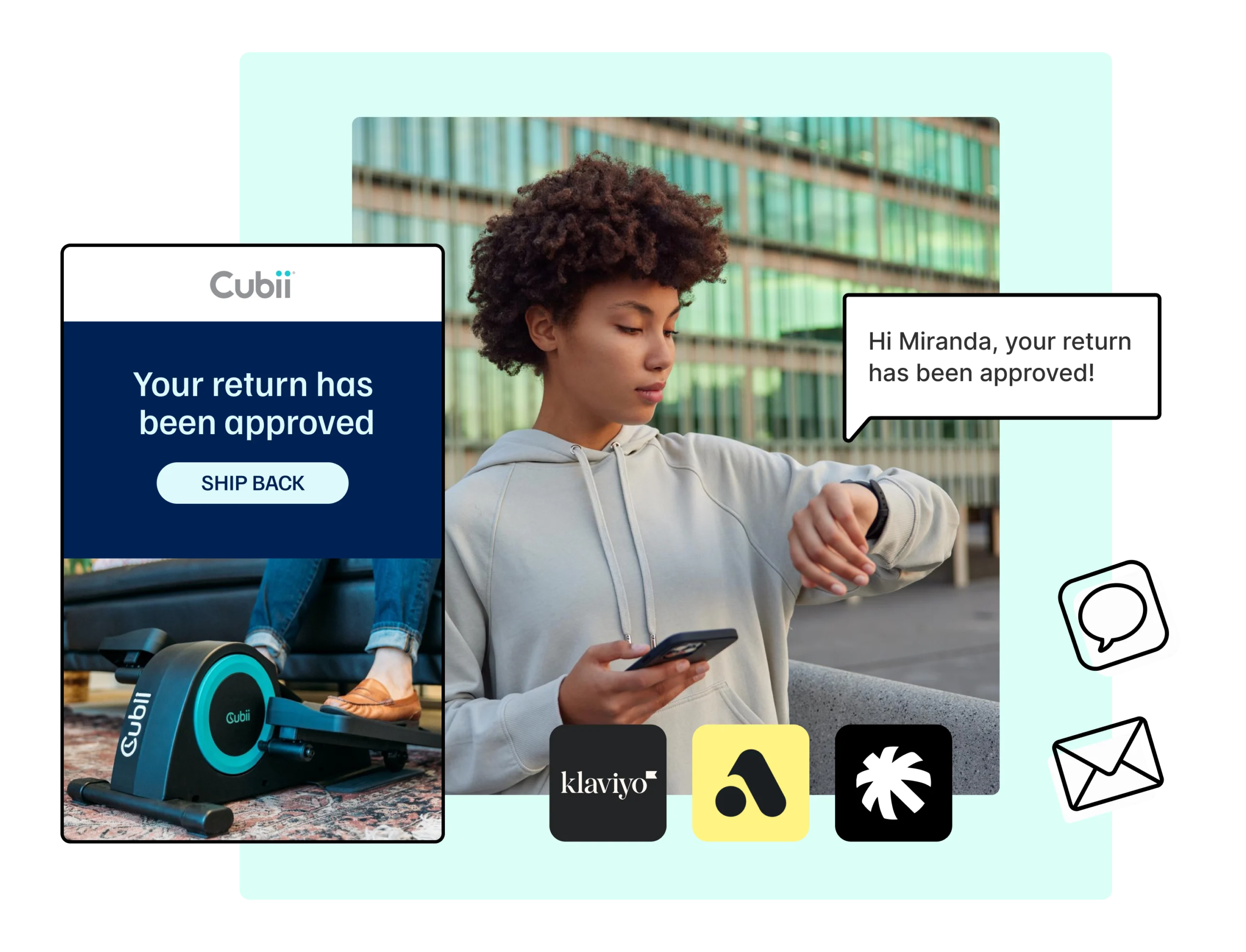 Cubii using WeSupply return notifications