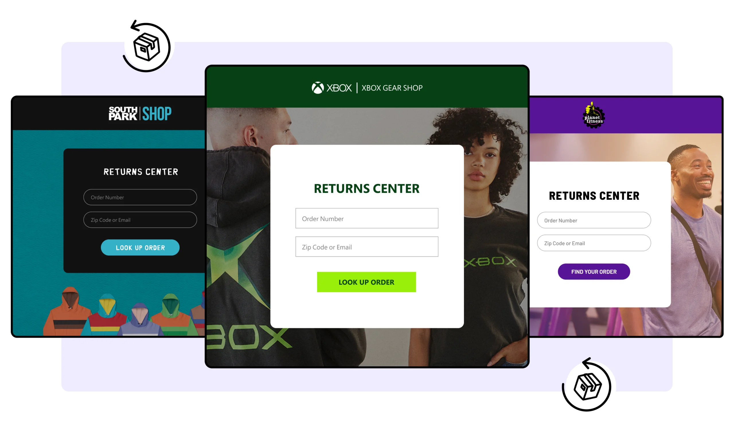 WeSupply branded returns center - xbox south park planet fitness